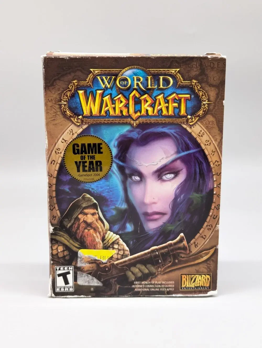 World of Warcraft Windows Mac, 2004 5 Disc Set PC Video Game Complete Manual